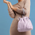 Tug-And-Go Lavender Bucket Bag – A Soft Pop of Color and Charm