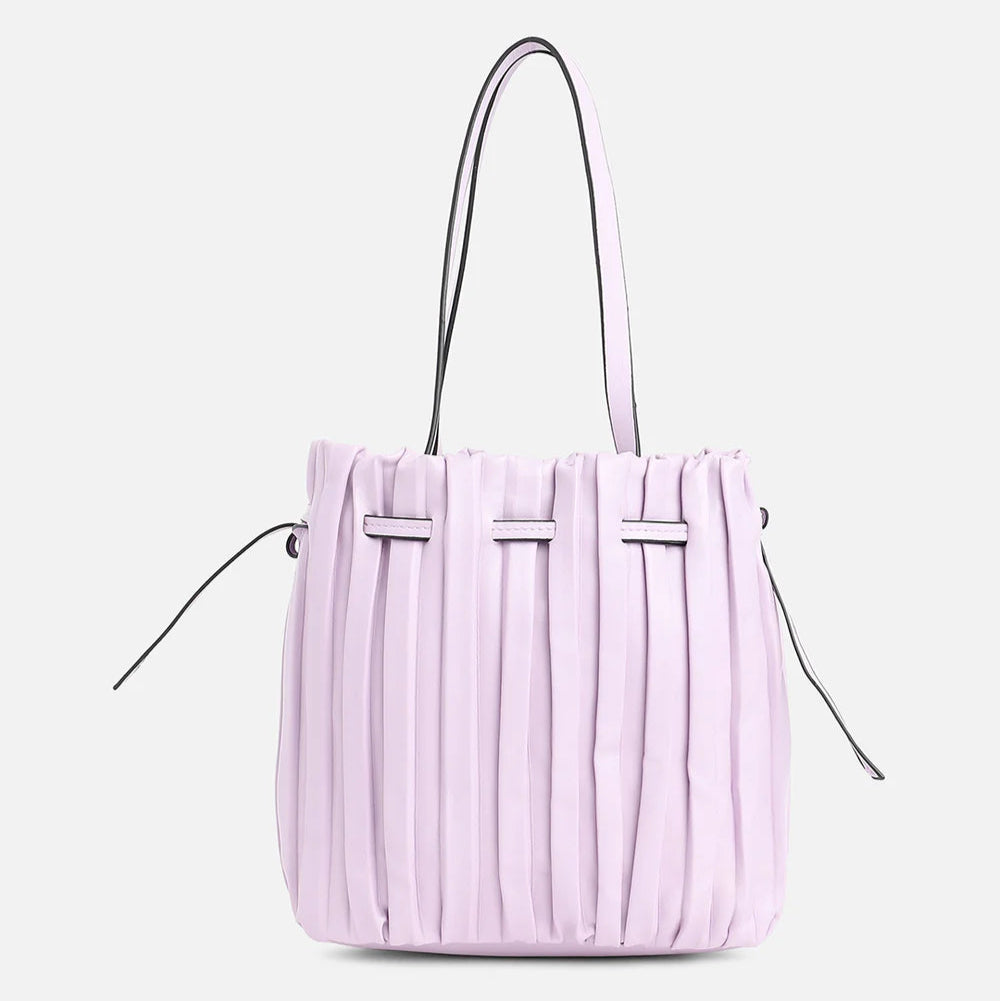 Tug-And-Go Lavender Bucket Bag – A Soft Pop of Color and Charm
