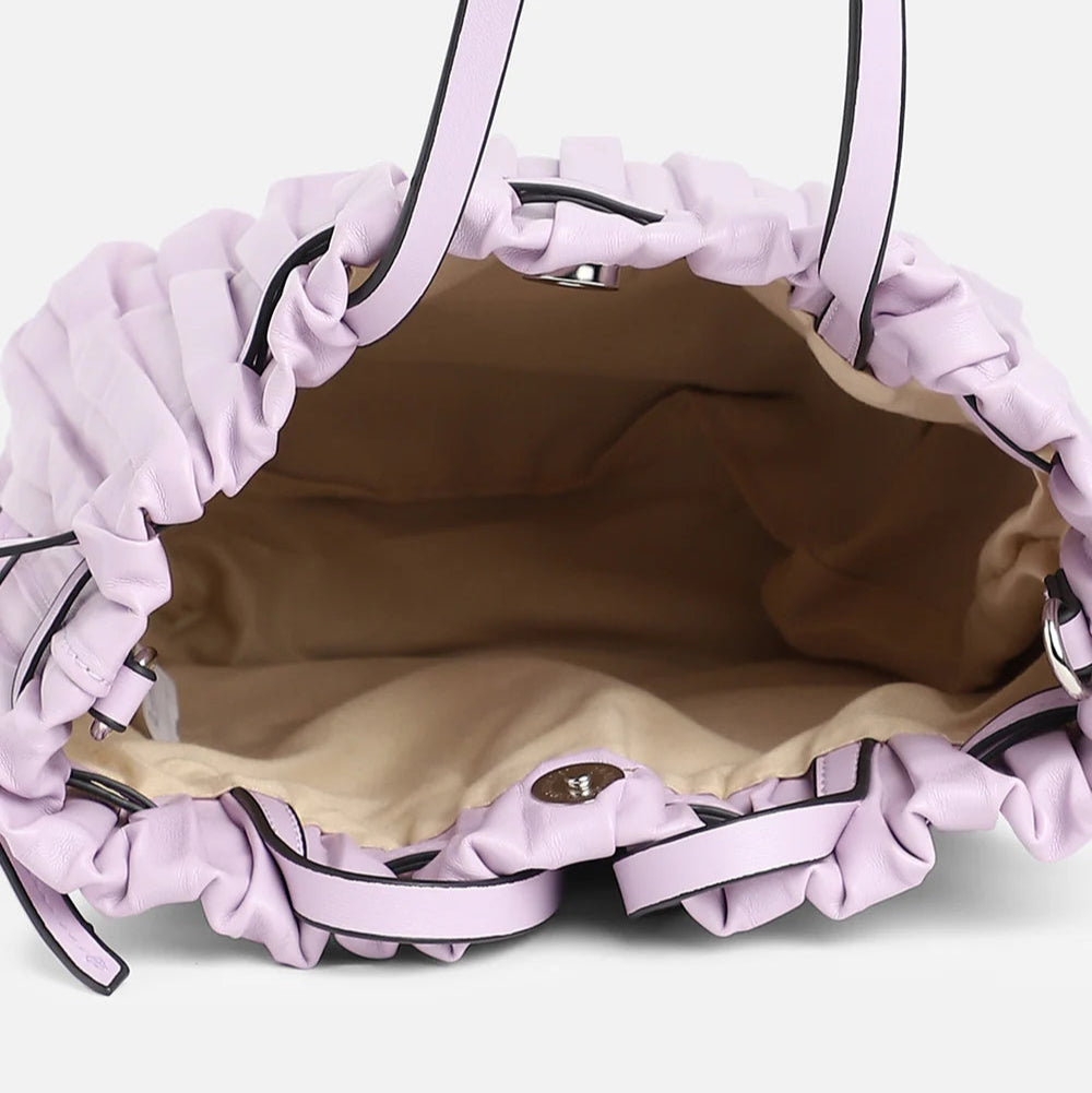 Tug-And-Go Lavender Bucket Bag – A Soft Pop of Color and Charm