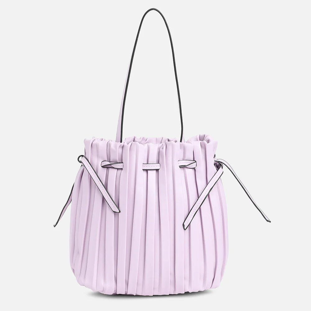 Tug-And-Go Lavender Bucket Bag – A Soft Pop of Color and Charm
