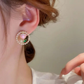 Tulip Pearl Bloom Earrings – Whimsical Imitation Jewelry for Her