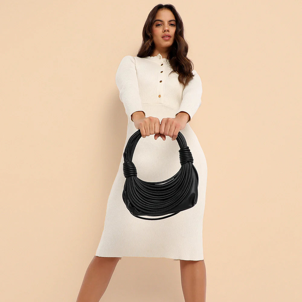 Wire Handbag – Black – The Epitome of Sleek Sophistication