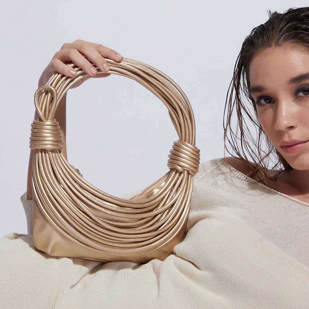Wire Handbag – Gold – A Gleaming Touch of Glamour