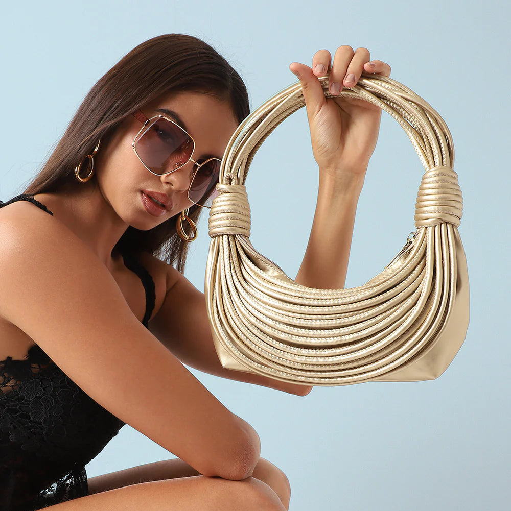 Wire Handbag – Gold – A Gleaming Touch of Glamour