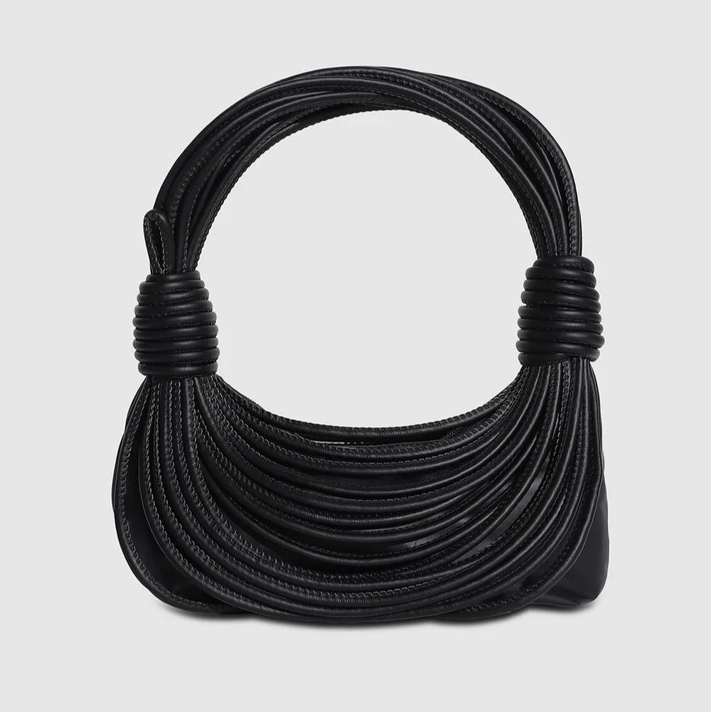 Wire Handbag – Black – The Epitome of Sleek Sophistication