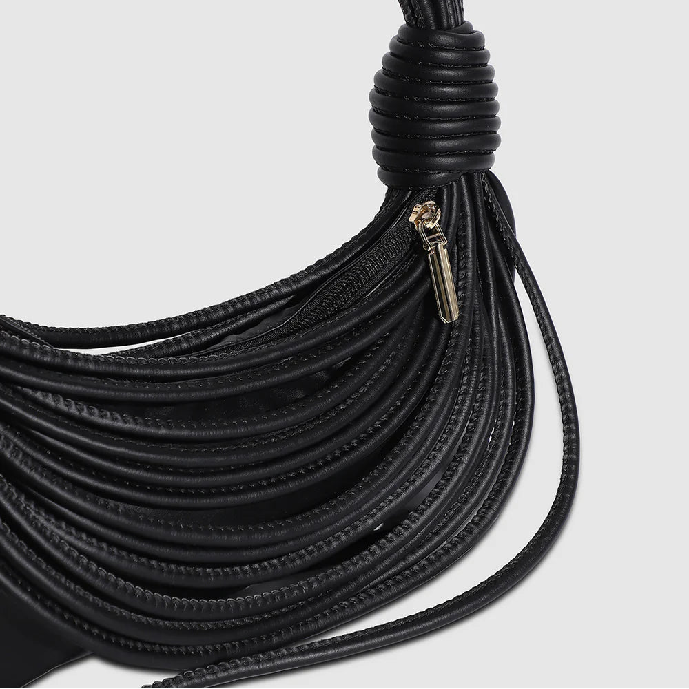 Wire Handbag – Black – The Epitome of Sleek Sophistication