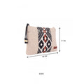 Women’s Black Leopard Pattern Woven Makeup/Travel Pouch with Tassels – Bold & Functional Travel Companion