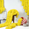Yellow Artificial Marigold Flowers (Pack of 5 - 4.5ft Length)