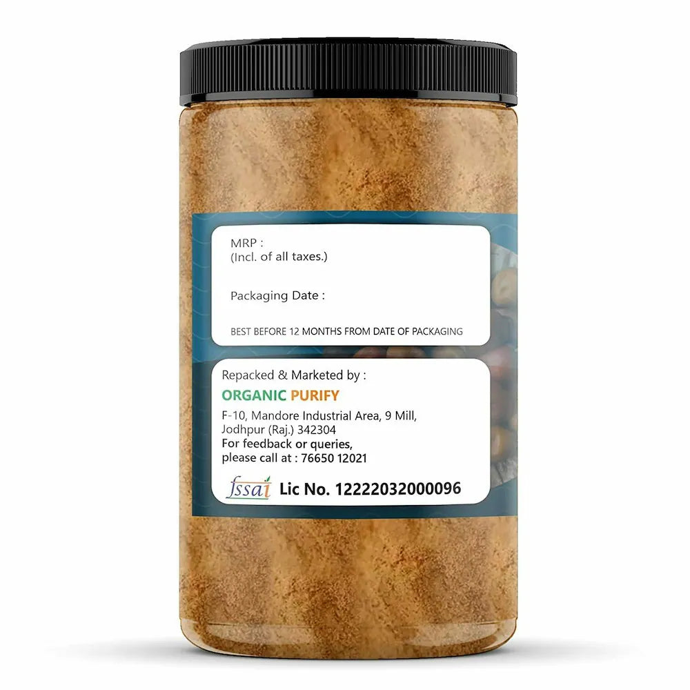 Organic Purify BORKUT Powder, back
