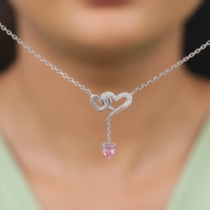 Silver Double Love Necklaces – Twice the Heart, Infinite Emotion in 925 Silver