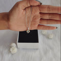 Sky Blue Heart Cubes Pendant with Link Chain – Made With Pure 925 Silver