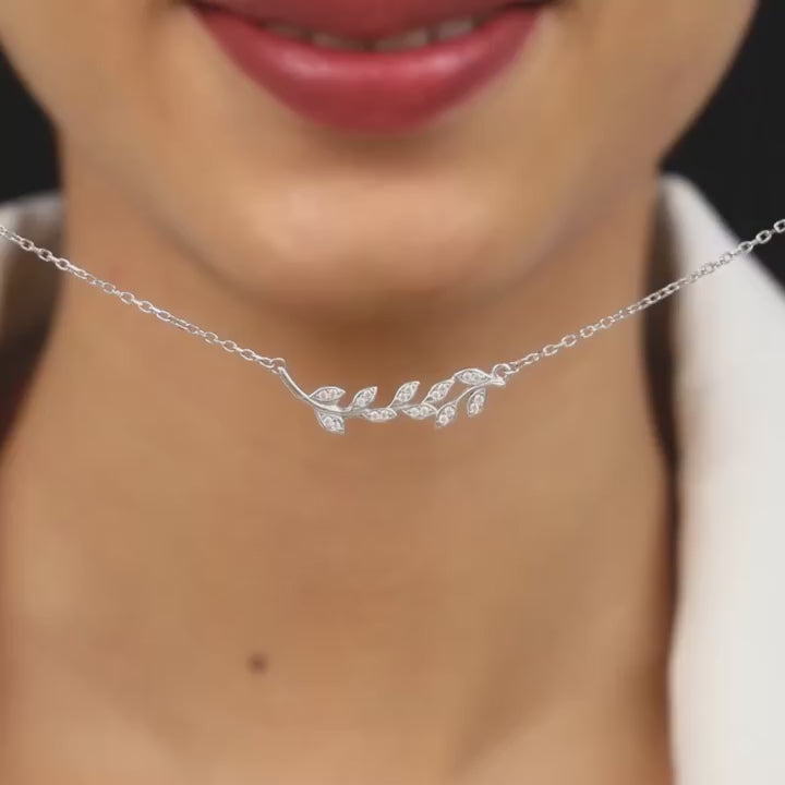 Silver Leaf Necklace – Mades with Pure 925 Silver