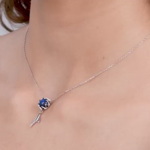 Silver Fins in Ocean Necklace – Made with Pure 925 Silver