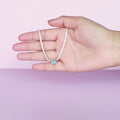 Silver Blue Hearts Choker Necklace – Bold Elegance in Pure 925 Silver