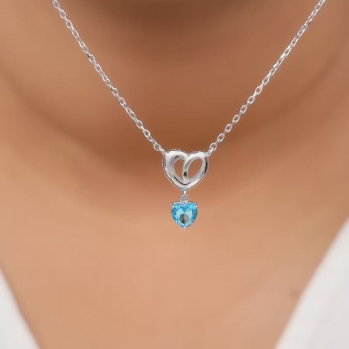 Silver Adore Love Pendant With Link Chains – A Whisper of Romance in Pure 925 Silver