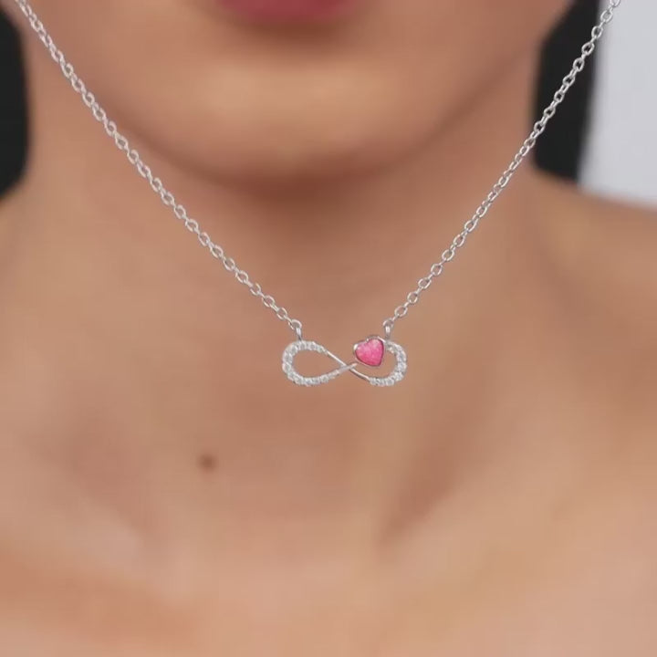 Silver Infinites Dreams Necklace – Where Hopes Shine Eternal