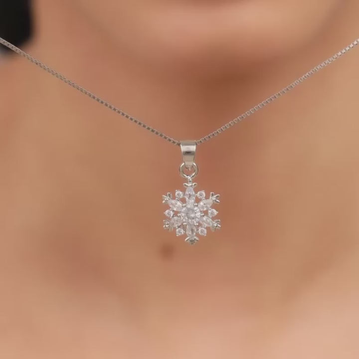 Silver Minis Solitaire Pendant with Link Chain – Made with Pure 925 Silver