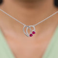 Silvers Twin Hearts Necklace – Two Hearts, One Bond in Pure 925 Silver