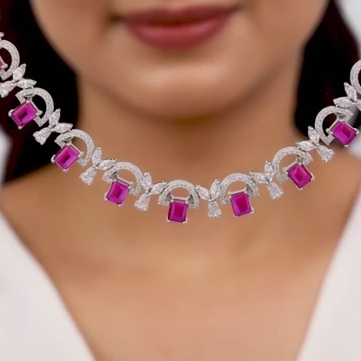 Silver Pink Blush Necklaces – A Touch of Grace, A Splash of Tradition