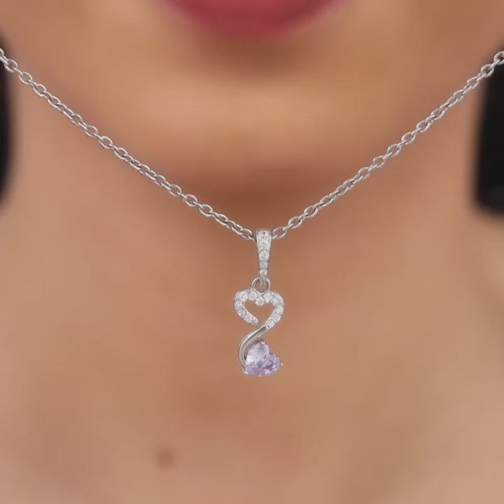 Silver Doubles Heart Infinity Pendant – Eternal Love in Pure 925 Silver