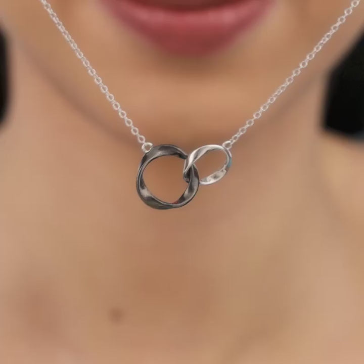 Silver Eternals Knot Pendant with Link Chain – Made with Pure 925 Silver