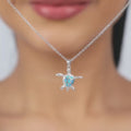 Silver Cute Turtles Pendant With Link Chain – A Symbol of Serenity and Strength in Pure 925 Silver