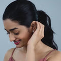 Silver Glittering Huggies Earring – Pure 925 Silver Radiance