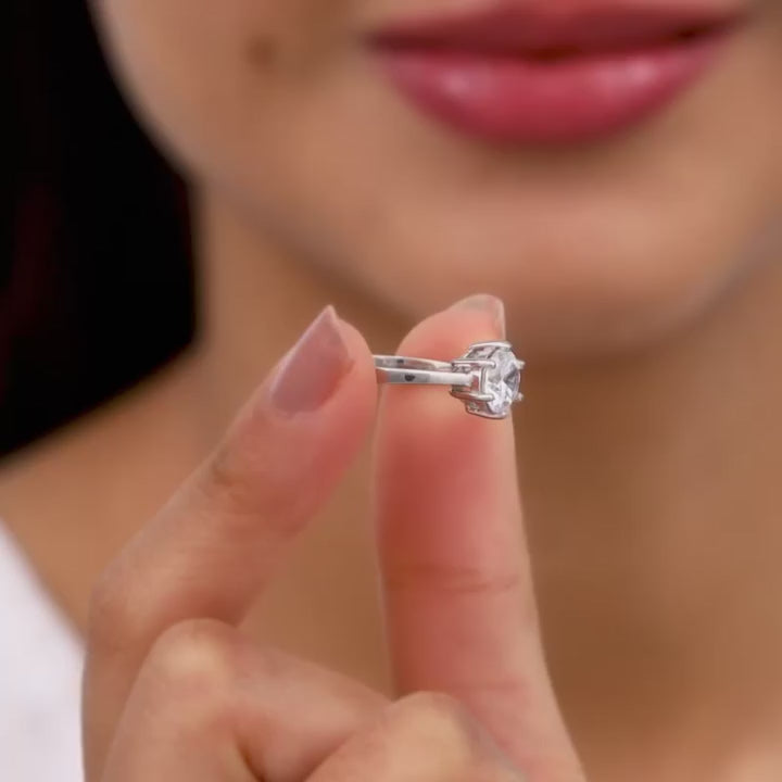 Silver Zircon Vintage Ring – Timeless Beauty, Forever in Styless