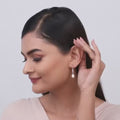 Silver Drops of Pearl Earring – Grace in Pure 925 Silver