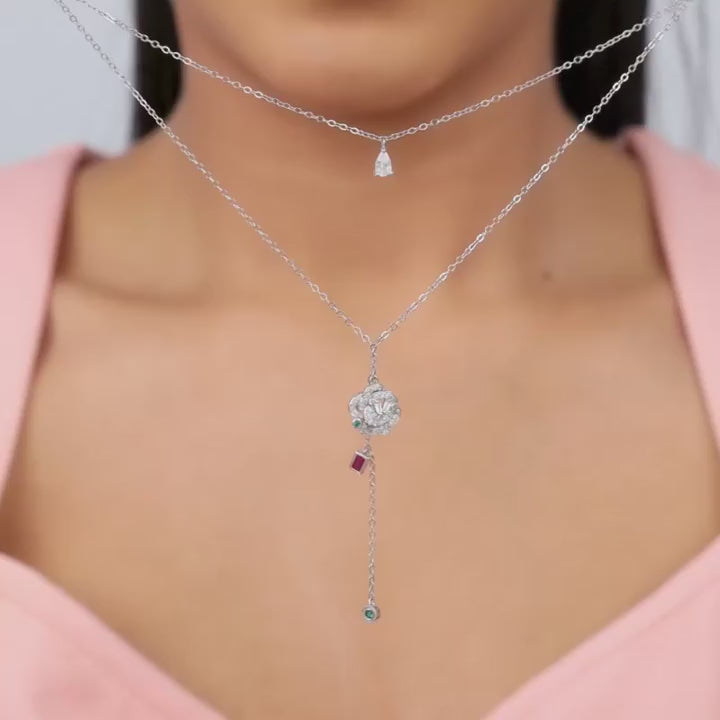 Silvers Te Amo Layered Necklace – A Whisper of Love in Pure 925 Silver