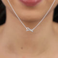 Silver Twisteds Ribbon Necklace – Grace Woven in Pure 925 Silver