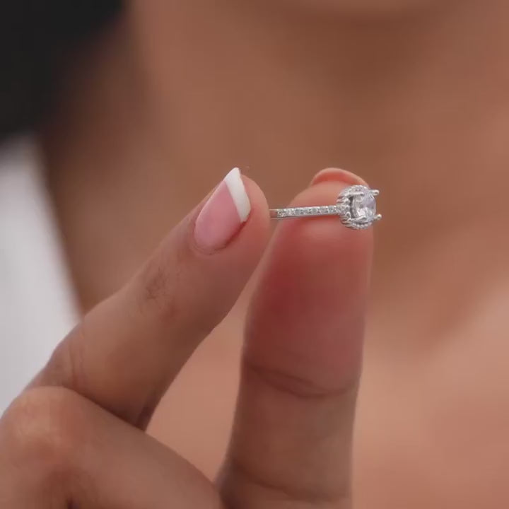 Silver Zircon Stardust Ring – A Universe of Sparkles at Your Fingertips
